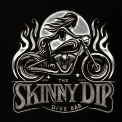The Skinny Dip Dive Bar Brushed Steel Food Drinks T Shirt 39755975