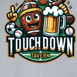 Touchdown Tavern Sports Bar Parody Funny Food Drink T Shirt 39756022