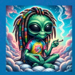 Stoned Alien Rasta Hippie Funny Parody T Shirt 39757055