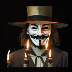 V For Vendetta Masquerade Mask T Shirt 39757433