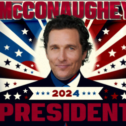Matthew Mcconaughey Usa 2024 President Election Parody T Shirt 39758829