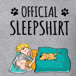 Official Sleep Shirt Couple With A Dog T Shirt 39764672