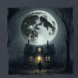 Spooky House Night Scene T Shirt 39769859