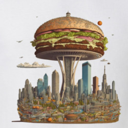 Hamburger Skyscraper T Shirt 39769860
