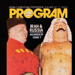 Wrestling Program Volume 125 Iron Sheik Nikolai Volkoff Vintage Look Fan T Shirt 39771937