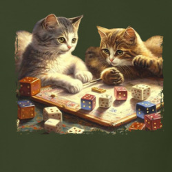 Kittens Playing Dice Game Cute T Shirt 39774052