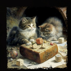 Kittens Rolling Dice Cute T Shirt 39776064