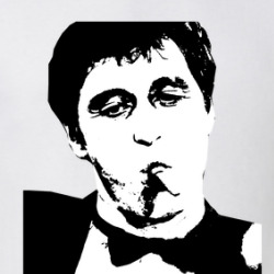 Scarface Tony Montana Cigar Smoking Movie Fan T Shirt 39776417