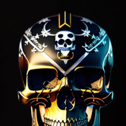 Golden Skull T Shirt 39780402