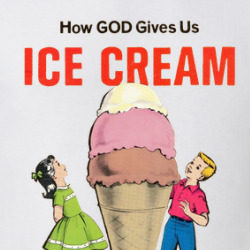How God Gives Us Ice Cream Vintage Children's Book T Shirt 39781473