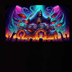 Grim Reaper Drummer Band Heavy Metal Rock Drums T Shirt 39781665