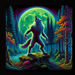 Werewolf Wolf Man Howling At The Full Moon T Shirt 39781679