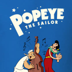 Popeye The Sailor And Olive Oyl Cartoon Characters T Shirt 39782079
