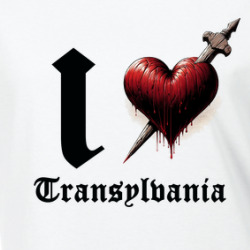 I Love Heart Transylvania Vampire Dracula Parody Ladies T Shirt 39783497