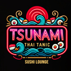 Tsunami Thai Tanic Sushi Lounge Parody Restaurant T Shirt 39783745
