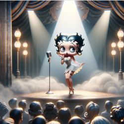 Betty Boop On Stage T Shirt 39784092