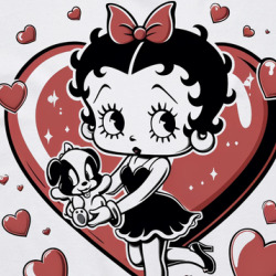 Betty Boop With Puppy Hearts T Shirt 39784093