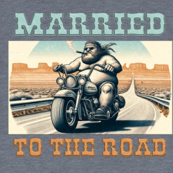 Married To The Road Biker Highway Desert T Shirt 39784156