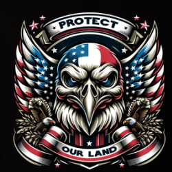 Protect Our Land Proud American Eagle Usa T Shirt 39811588