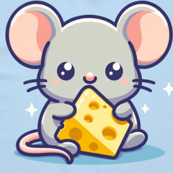 Cute Little Mouse Eating Cheese T Shirt 39819048