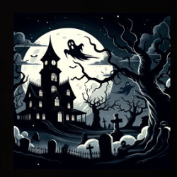 Halloween Fun Spooky House T Shirt 39819051