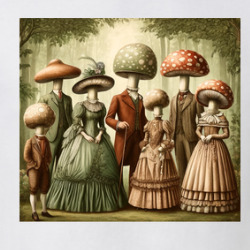 Vintage Mushroom Family Funny Weird T Shirt 39819423