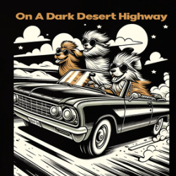 On A Dark Desert Highway Cool Wind In My Hair Dogs Car Roadtrip Lyrics T Shirt 39819501