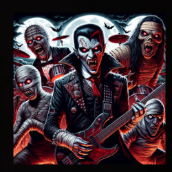 Monster Rock Band Parody Dracula Mummy Funny T Shirt 39826230