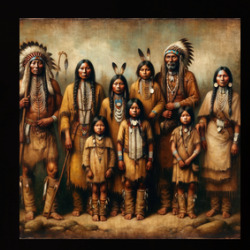 Native American Family 1600s T Shirt 39826234