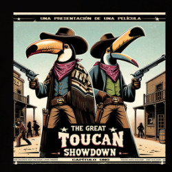 The Great Toucan Showdown Parody Western Movie Funny T Shirt 39830551