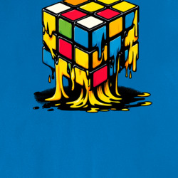 Melting Rubik's Cube Retro Funny Parody T Shirt 39830646