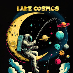 Fishing On Lake Cosmos Astronaut Moon T Shirt 39831099
