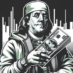 Benjamin Franklin Gangster 100 Dollar Bills Parody T Shirt 39831160