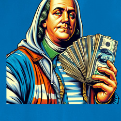 Benjamin Franklin Gangster Parody T Shirt 39831161