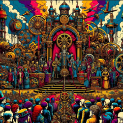 Steampunk Church Gathering Fantasy T Shirt 39831170