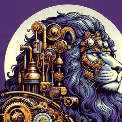 Steampunk Wise Lion Fantasy T Shirt 39831176
