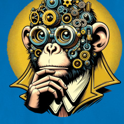 Steampunk Wise Monkey Fantasy T Shirt 39831177