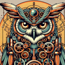 Steampunk Wise Owl Fantasy T Shirt 39831178