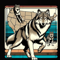 Gray Wolf North American Predator T Shirt 39832416