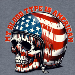 My Blood Type Is American Freedom Usa Biker T Shirt 39832454