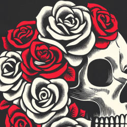 Skull And Roses Gothic Horror T Shirt 39832460