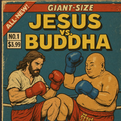 Jesus Vs Buddha Muay Thai Match Up Comic T Shirt 40177620