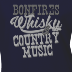 Bonfires Whisky & Country Music Fan T Shirt 4878038
