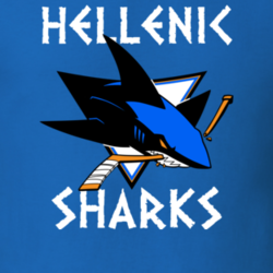 Custom Hellenic Sharks Greek Canadian National Ball Hockey Team T Shirt 7304739