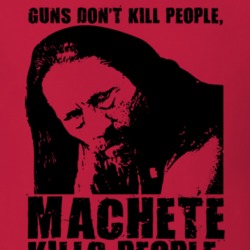 Guns Dont Kill People Machete Kills People T Shirt 80876-NPT