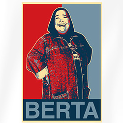 Berta Two And A Half Men Hope Obama T Shirt 99149
